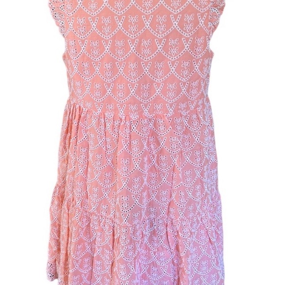 LILLY PULITZER XL Briela Peach Hyacinth Floral Arch Eyelet Dress - Picture 5 of 8